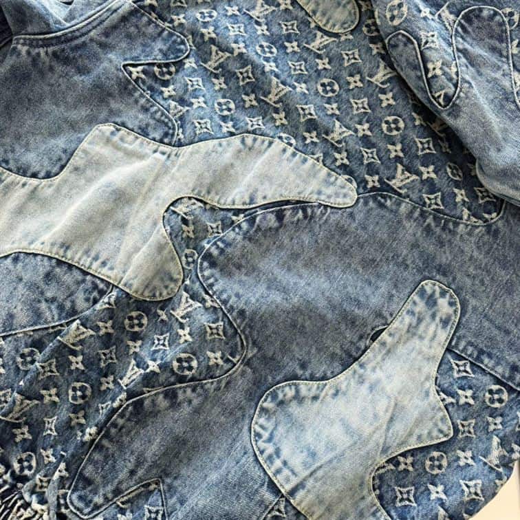 LOUIS VUITTON MONOGRAM PATCHWORK DENIM HOODIE – LVC031