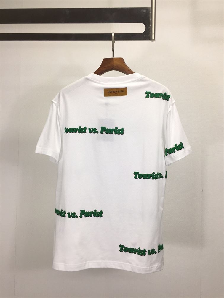 LOUIS VUITTON TOURIST AND PURIST PRINTED TEE IN WHITE – LVTS022