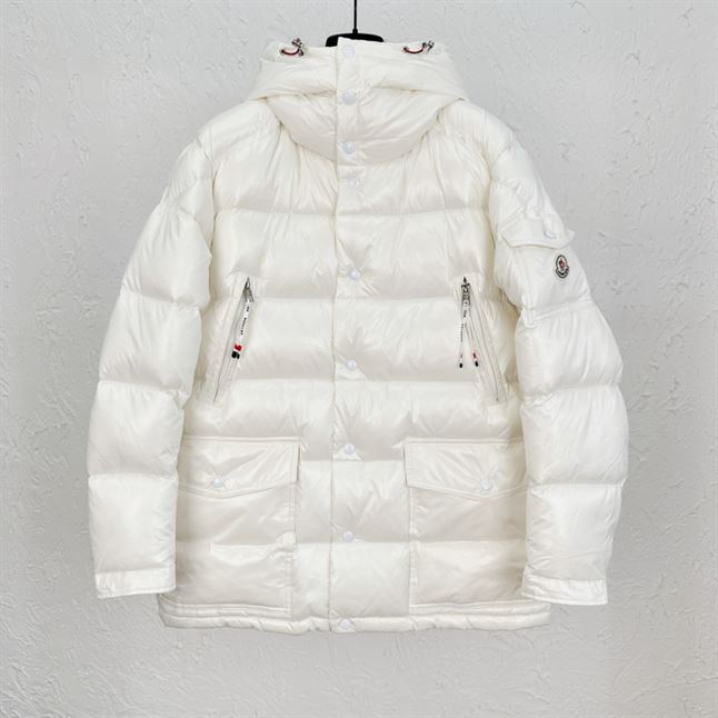 MONCLER CHIABLESE LONG PARKA JACKET IN WHITE – MC051
