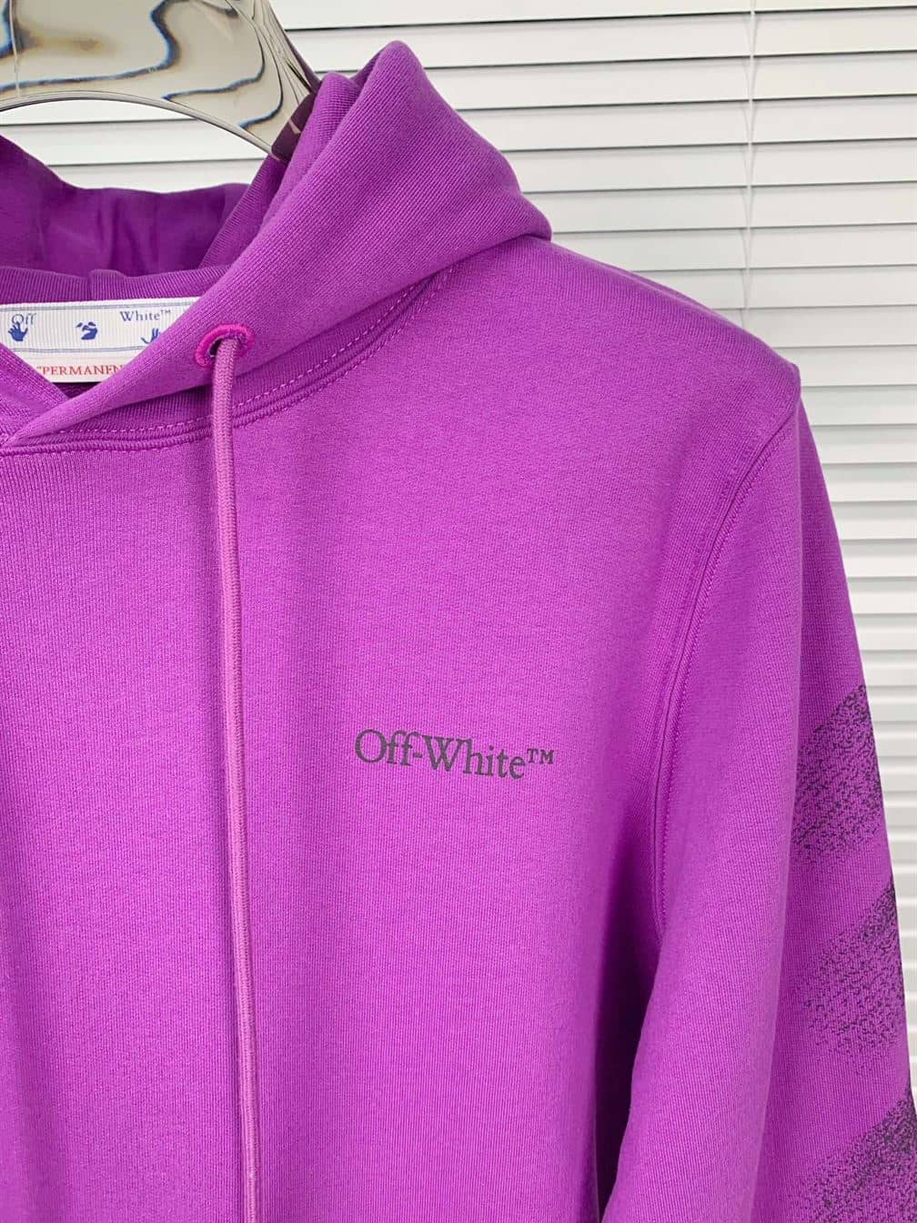 OFF-WHITE ARROWS-PRINT DRAWSTRING HOODIE – OS013