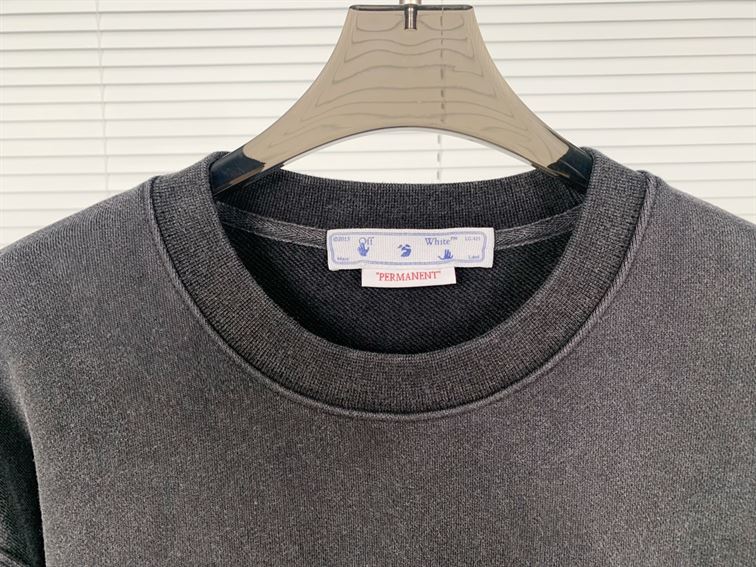 OFF-WHITE DIGIT BACCHUS COTTON SWEATSHIRT CHARCOAL GREY – OS018