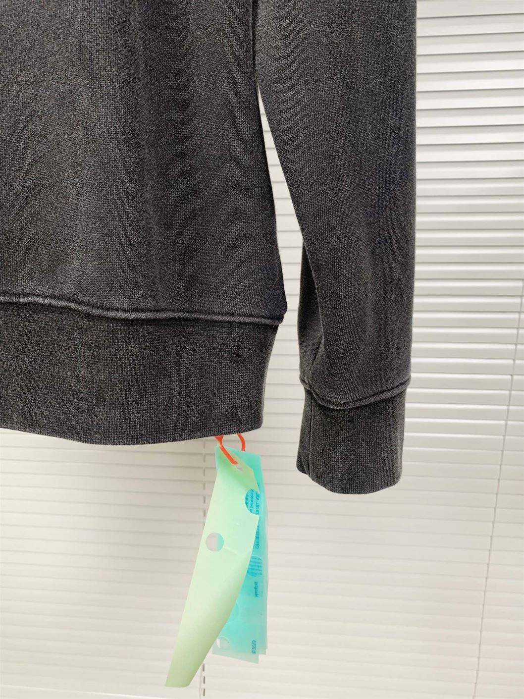 OFF-WHITE DIGIT BACCHUS COTTON SWEATSHIRT CHARCOAL GREY – OS018