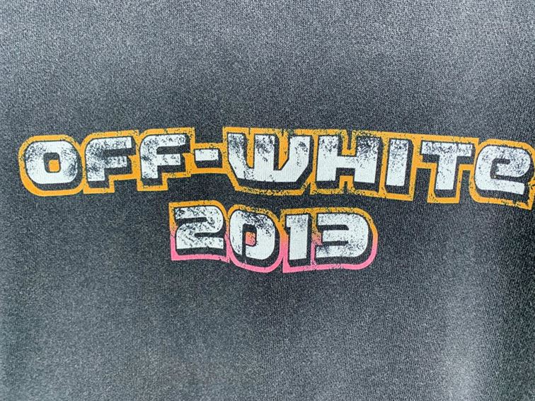 OFF-WHITE DIGIT BACCHUS COTTON SWEATSHIRT CHARCOAL GREY – OS018