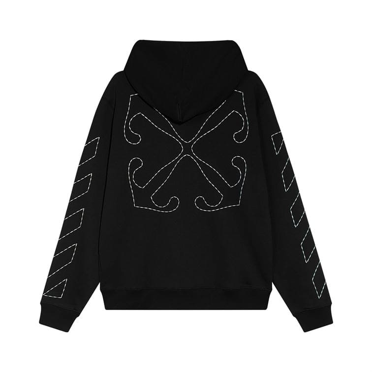 OFF-WHITE STITCH ARR DIAGS KNIW HOODIE – OS019