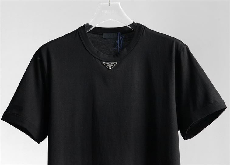 PRADA COTTON T-SHIRT BLACK – PT001