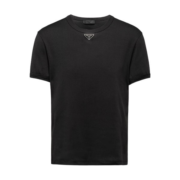 PRADA COTTON T-SHIRT BLACK – PT001