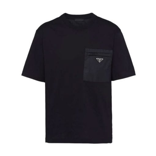 PRADA RE-NYLON AND JERSEY T-SHIRT – PT007
