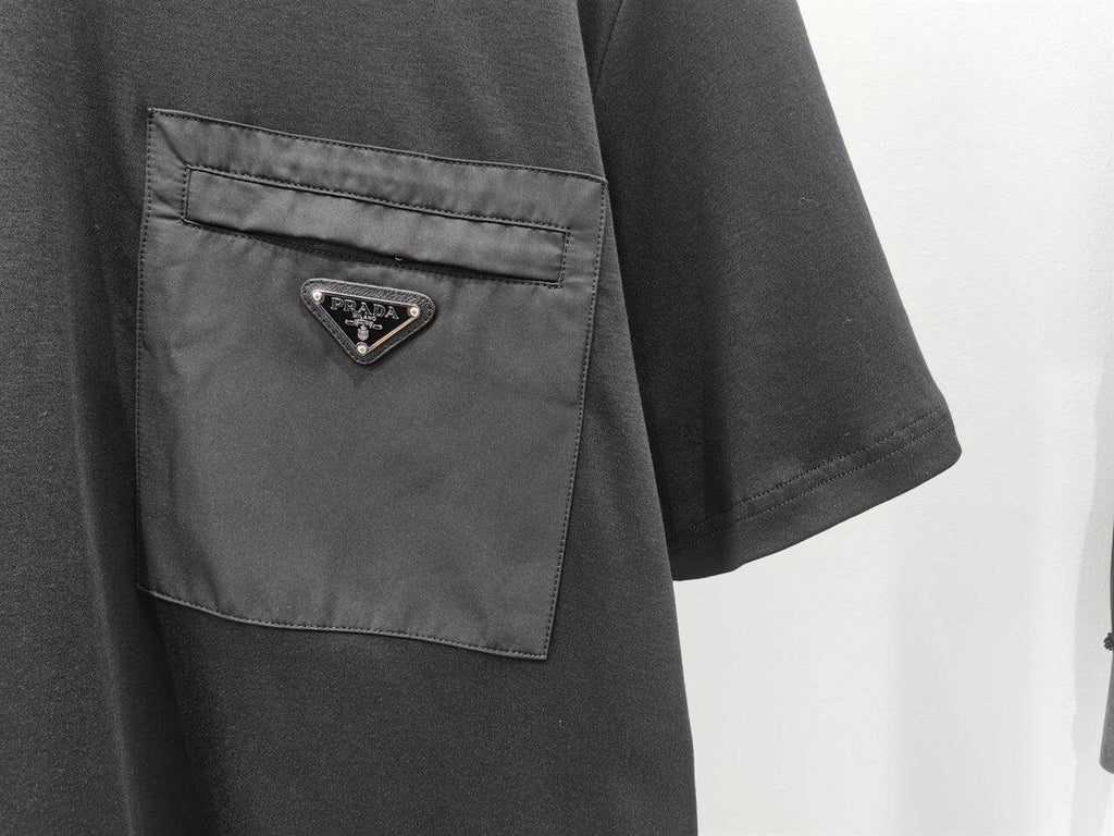 PRADA RE-NYLON AND JERSEY T-SHIRT – PT007