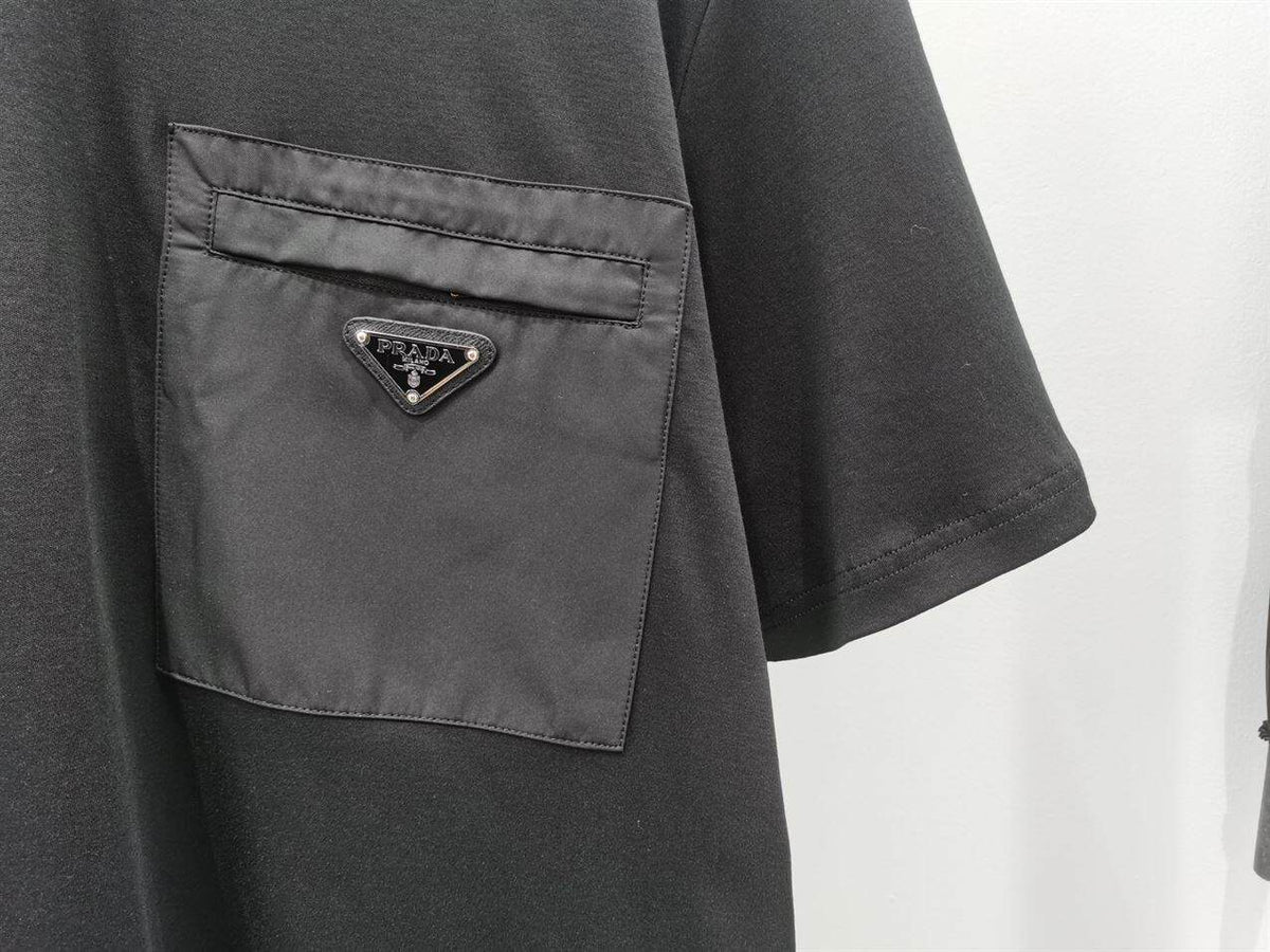 PRADA RE-NYLON AND JERSEY T-SHIRT – PT007