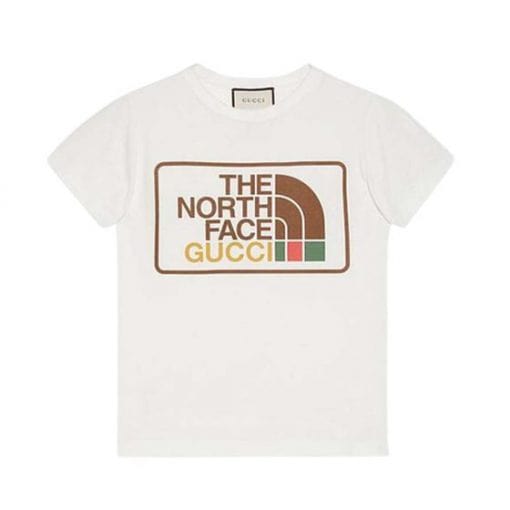 THE NORTH FACE X GUCCI OVERSIZE T-SHIRT IN WHITE – GGS001