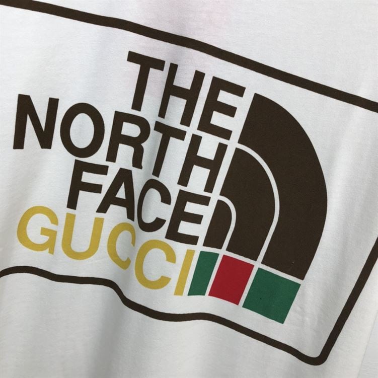 THE NORTH FACE X GUCCI OVERSIZE T-SHIRT IN WHITE – GGS001